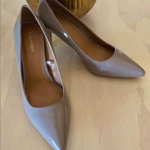 Calvin Klein patent high heels